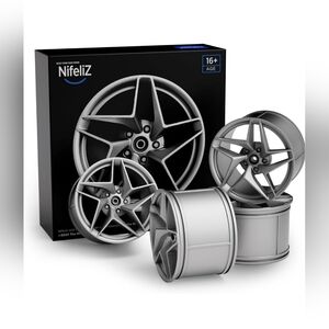 Nifeliz Tornado Wheel Hubs 4PCS 1:8 Scale Model Car Building Kit